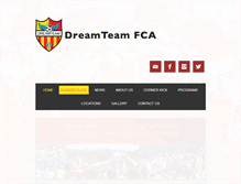 Tablet Screenshot of dreamteamfca.com